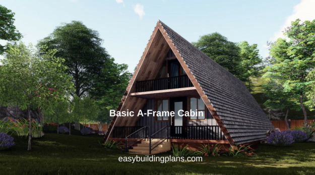 Basic A Frame  Cabin  easybuildingplans